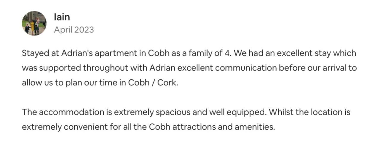 A Stylish 2 Bed Apartment In Cobh Town - Lux Stay Exterior foto